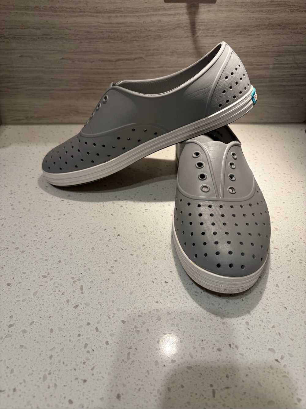 Women's Native Shoes Gray Slip-Ons